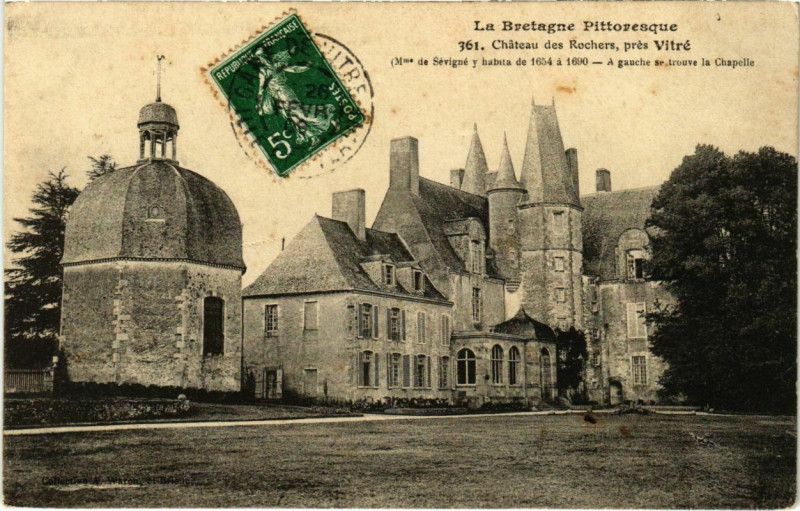 Carte postale ancienne Vitre Chateau des Rochers France à Vitré