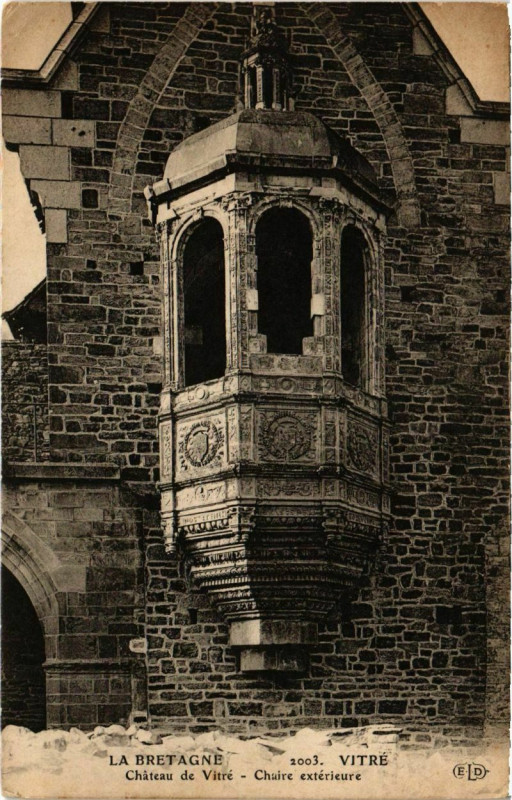 Carte postale ancienne Vitre Chateau France à Vitré