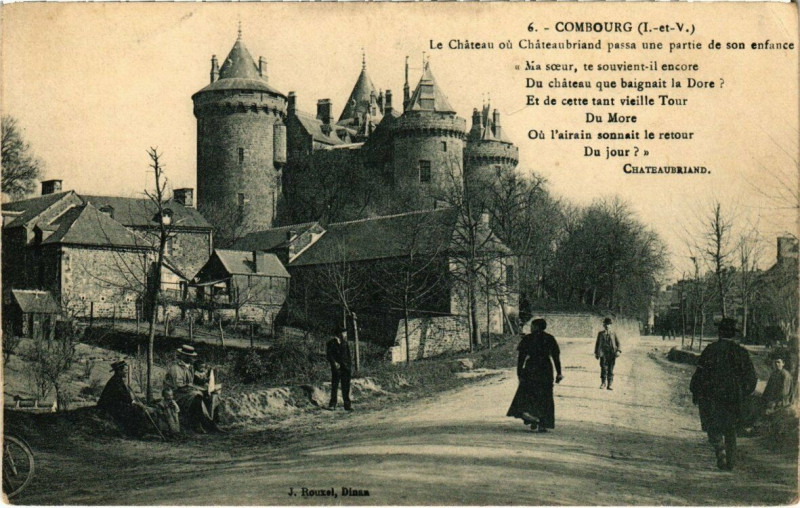 Carte postale ancienne Combourg - Le Chateau ou Chateaubriand passa une partie à Combourg