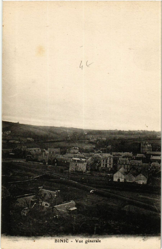 Carte postale ancienne Binic - Vue générale