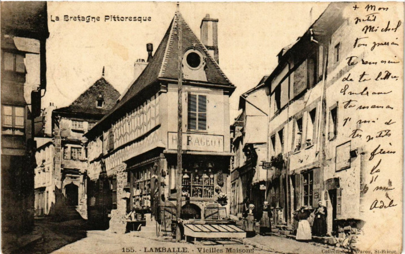 Carte postale ancienne Lamballe - Vieilles Maisons