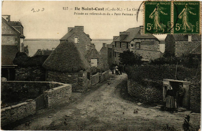 Carte postale ancienne Ile Saint-Cast - Primée au referendum du Petit Parisien