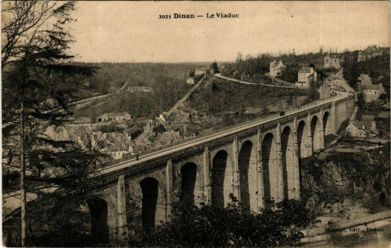 Carte postale ancienne Dinan - Le Viaduc à Dinan