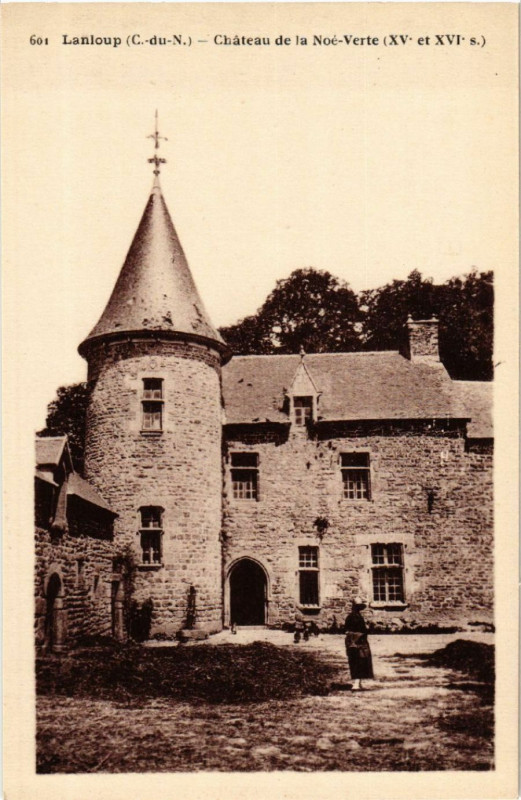 Carte postale ancienne Lanloup - Chateau de la Noé-Verte à Lanloup