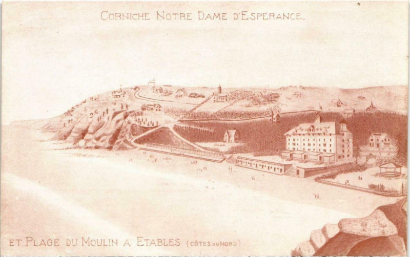 Carte postale ancienne Corniche Notre Dame D'Esperance