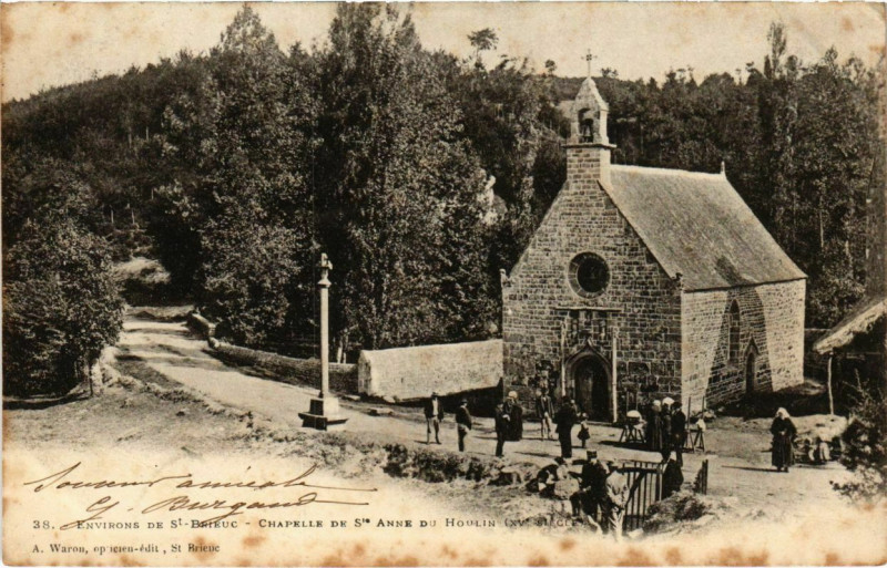 Carte postale ancienne Environs de Saint-Brieuc - Chapelle de Saint-Anne du Houlin à Saint-Brieuc