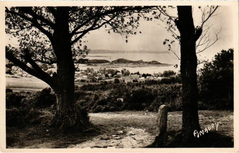 Carte postale ancienne Erquy - Vue generale à Erquy