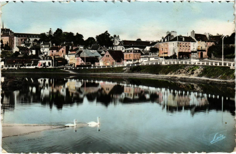 Carte postale ancienne Quintin - L'Etang de la Vallée à Quintin