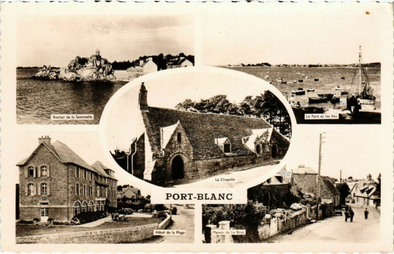Carte postale ancienne Port-Blanc