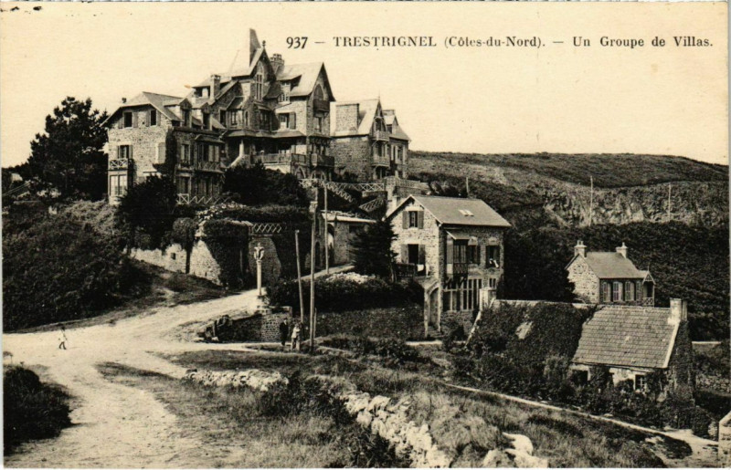 Carte postale ancienne Trestignel - Un Goupe de Villas