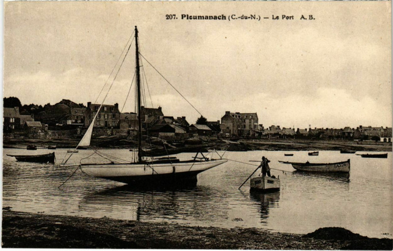 Carte postale ancienne Ploumanach - Le Port