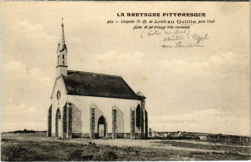 Carte postale ancienne Chapelle Notre-Dame de Lorette au Quillio