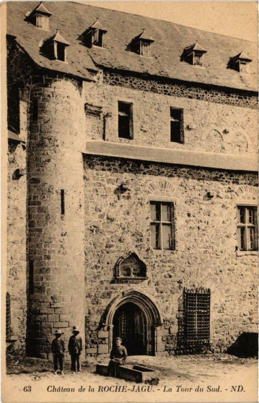 Carte postale ancienne Chateau de la Roche-Jagu - La Tour du Sud