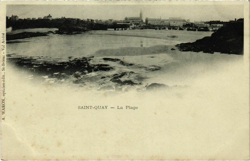 Carte postale ancienne Saint-Quay - La Plage