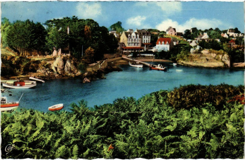 Carte postale ancienne Ile de Brehat - Le Port Clos à Île-de-Bréhat