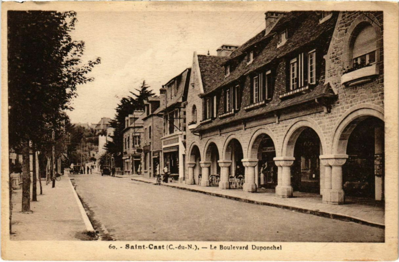 Carte postale ancienne Saint-Cast - Le Boulevard Duponchel