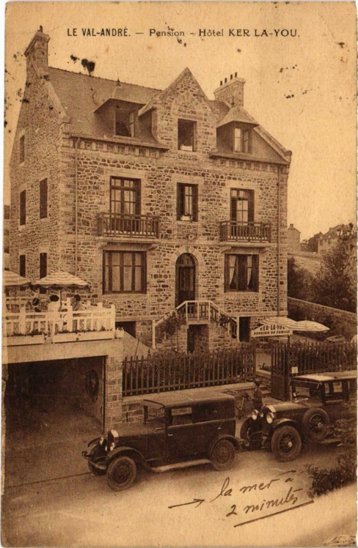 Carte postale ancienne Le Val-Andre Pension Hotel Ker La-You