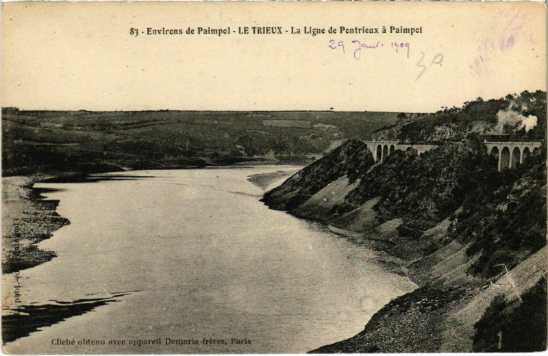 Carte postale ancienne Environs de Paimpol - Le Trieux à Paimpol