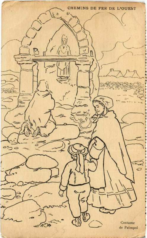 Carte postale ancienne Chemins de Fer de L'Ouest