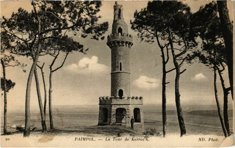 Carte postale ancienne Paimpol - La Tour de Kerroch à Paimpol