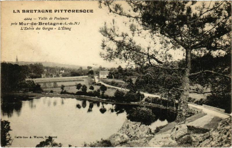Carte postale ancienne Mur de Bretagne - L'Entrée des Gorges