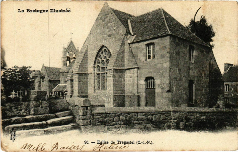 Carte postale ancienne Eglise de Tregastel à Trégastel