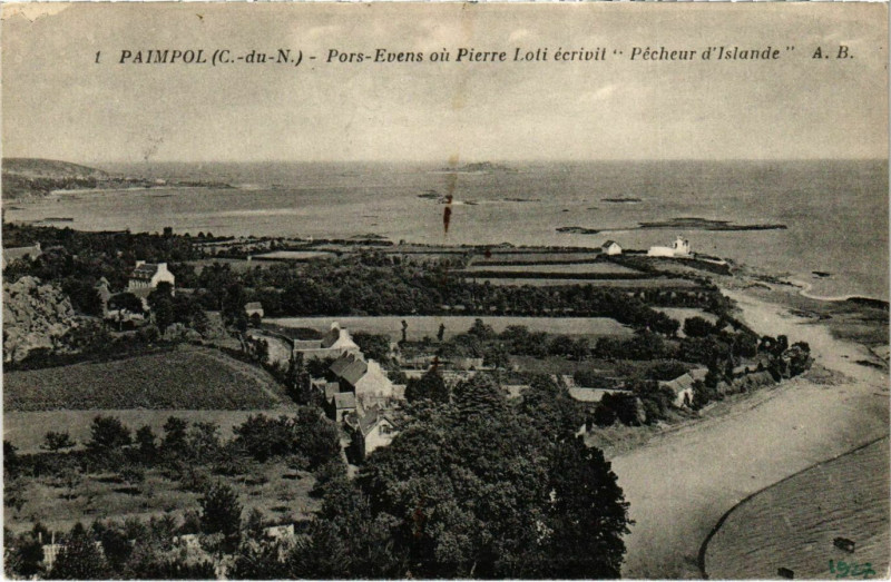 Carte postale ancienne Paimpol - Pors evens à Paimpol