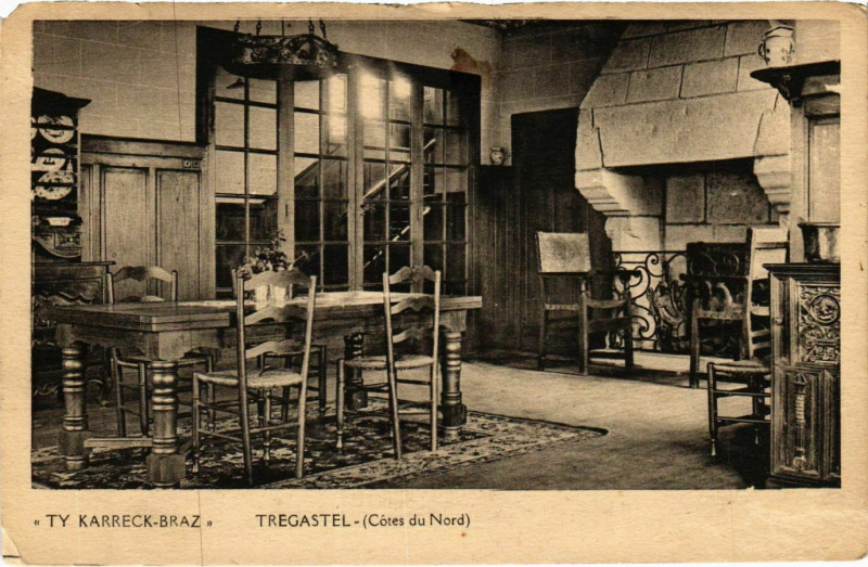 Carte postale ancienne Tregastel à Trégastel
