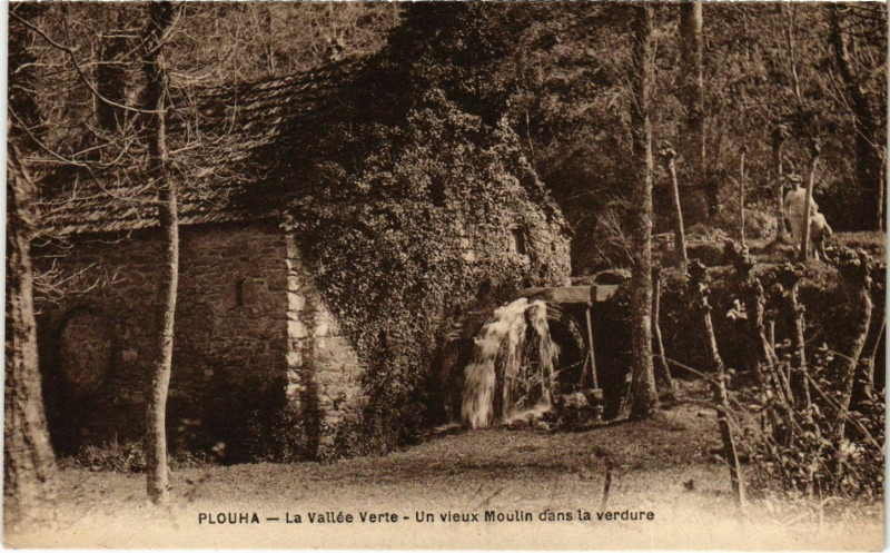 Carte postale ancienne Plouha - La Vallée Verte à Plouha