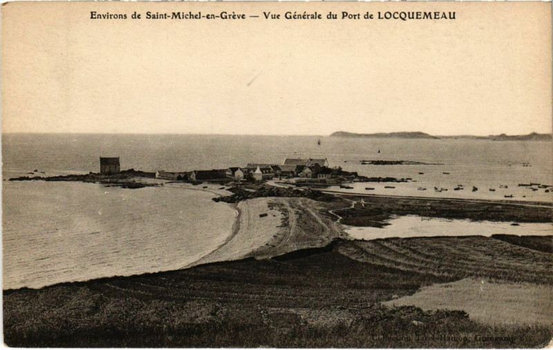 Carte postale ancienne Environs de Saint-Michel en Greve - Vue générale