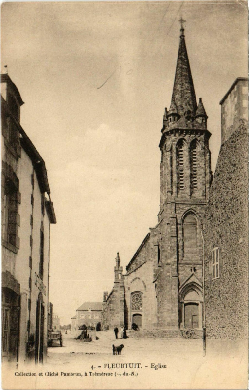 Carte postale ancienne Pleurtuit - Eglise