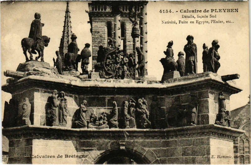Carte postale ancienne Calvaire de Pleyben