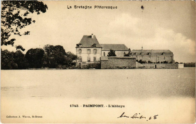 Carte postale ancienne Paimpont - L'Abbaye