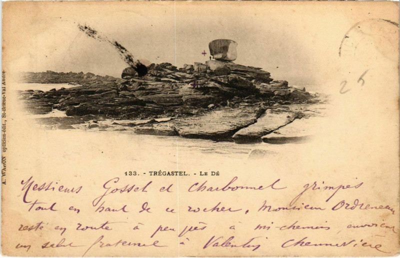 Carte postale ancienne Tregastel - Le De à Trégastel