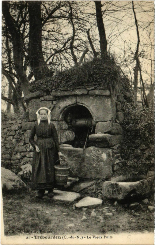 Carte postale ancienne Trebeurden - Le Vieux Puits à Trébeurden