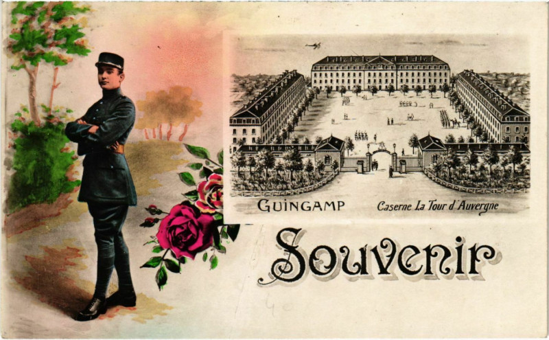 Carte postale ancienne Souvenir de Guingamp à Guingamp