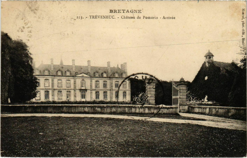Carte postale ancienne Treveneuc - Chateau de Pomorio à Tréveneuc