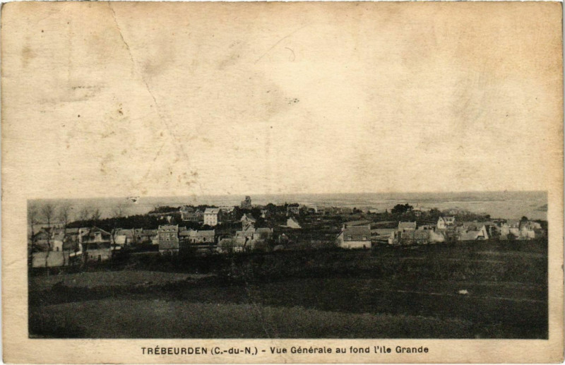 Carte postale ancienne Trebeurden - Vue générale à Trébeurden