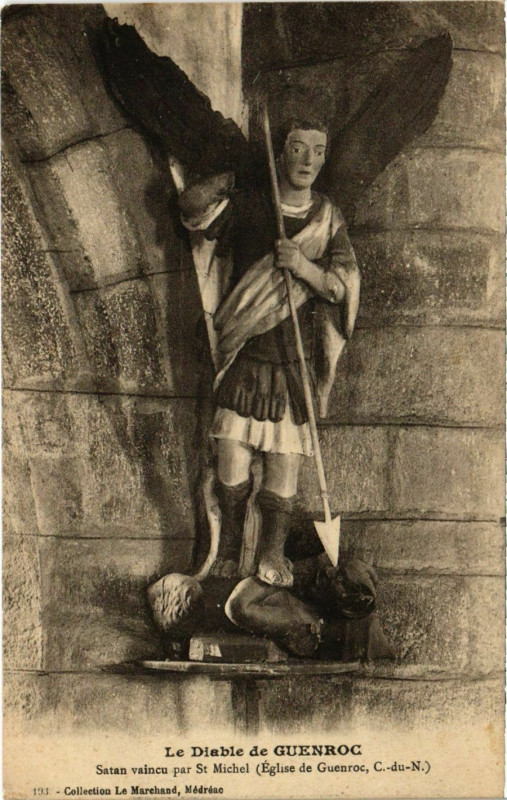 Carte postale ancienne Le Diable de Guenroc - Satan vaincu à Guenroc