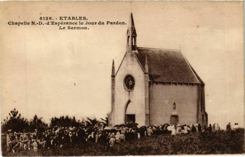 Carte postale ancienne Etables - Le Sermon