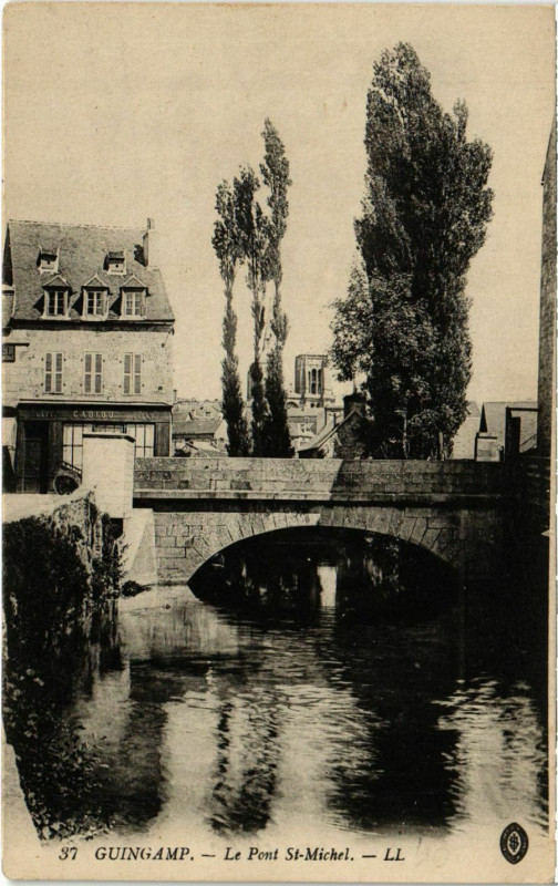 Carte postale ancienne Coadout - Le Pont St-Michel à Coadout