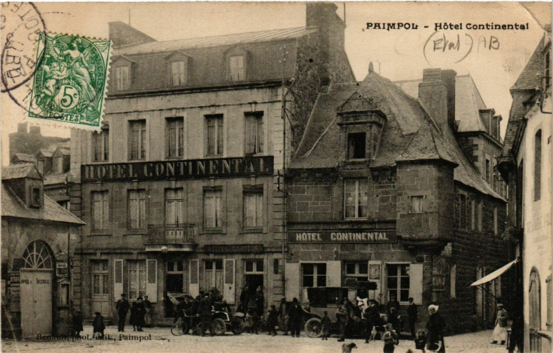 Carte postale ancienne Paimpol - Hotel Continental à Paimpol