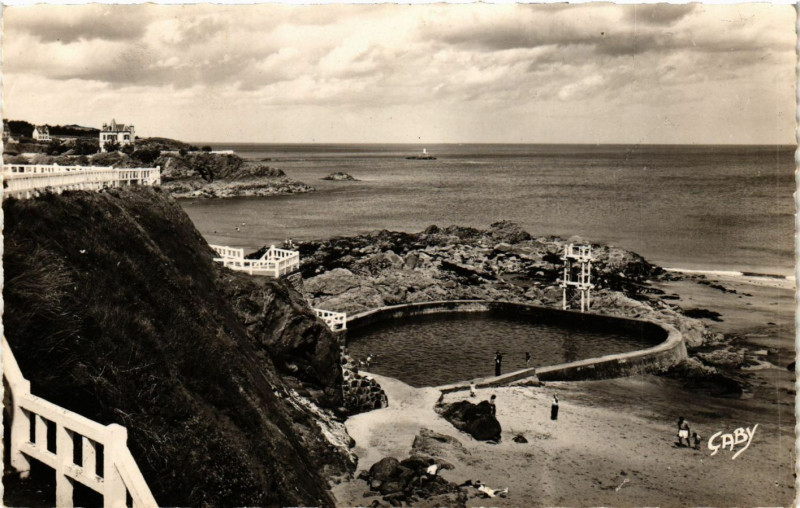 Carte postale ancienne Saint-Quay-Portrieux - La Piscine à Saint-Quay-Portrieux