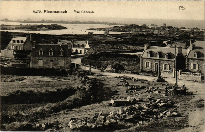 Carte postale ancienne Ploumanac'H - Vue générale
