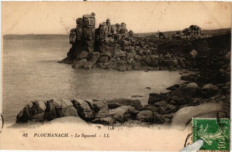Carte postale ancienne Ploumanac'H - Le Squevel