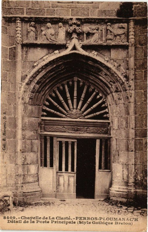 Carte postale ancienne Perros-Ploumanac'H - Chapelle de La Clarte