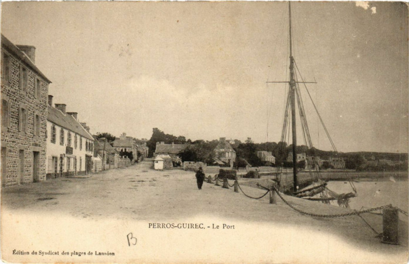 Carte postale ancienne Perros-Guirec - Le Port à Perros-Guirec