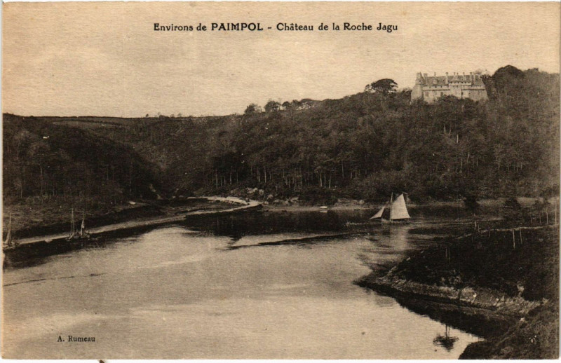 Carte postale ancienne Paimpol - Environs de Paimpol - Chateau de la Roche Jagu à Paimpol