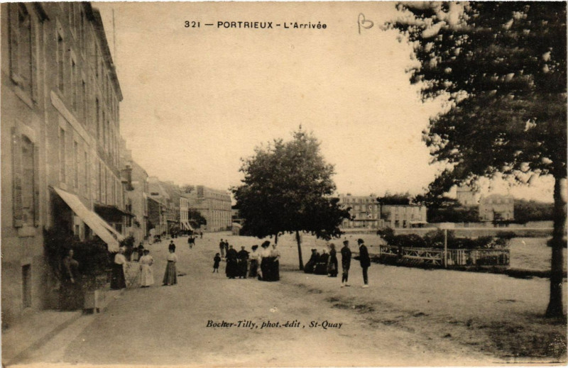 Carte postale ancienne Portrieux - L'Arrivée