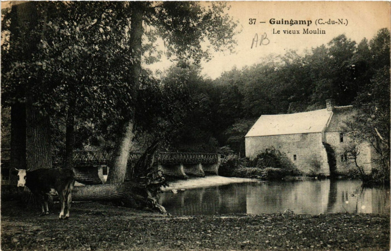 Carte postale ancienne Guingamp - Le Vieux Moulin à Guingamp